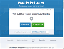 Tablet Screenshot of bubbl.us